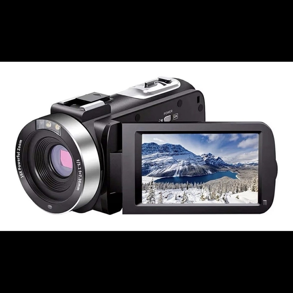5K Video Camcorder HDV-225K Digital Video Camera WiFi W/ 256 GB SD Card & Case
